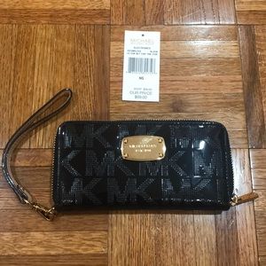 Michael Kors  black wristlet wallet